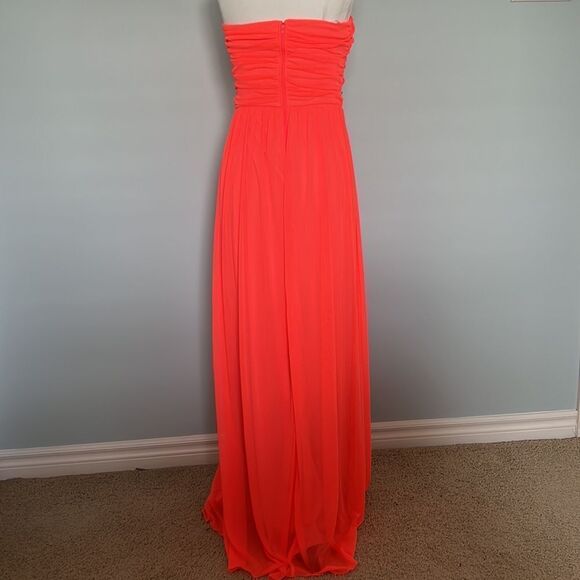 𝅺⭐️nwt City Triangles Hot Coral Evening Gown⭐️ - Picture 4 of 7